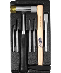 Набор ударного инструмента в ложементе , 7 предметов