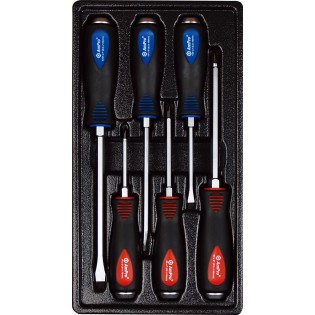 Набор ударных крестовых и шлицевых отверток , 6 предметов