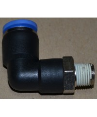 Угловой штуцер с быстросьемом на педальной раздатки