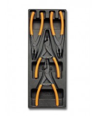 T145 - Набор плоскогубців для стопорних кілець 4 предмети