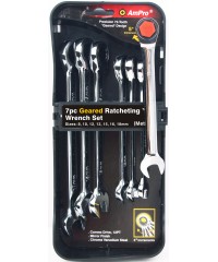 Набор ключей комбинированных трещоточных (10-19 мм) 7 предметов